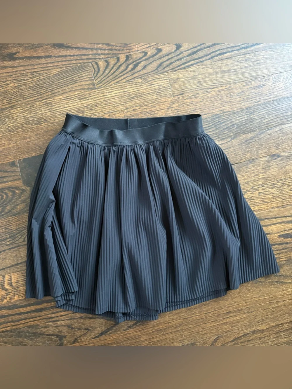 all in motion Black Pleated Skater Mini Skirt